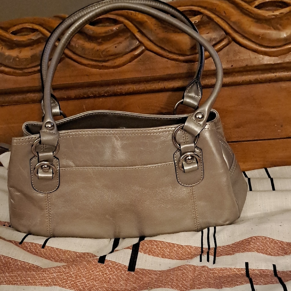 Giani Bernini Taupe Shoulder Bag with Double Handles